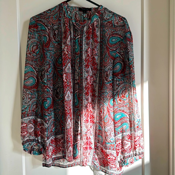 Rachel Zoe Silk Peasant Blouse - Picture 2 of 11